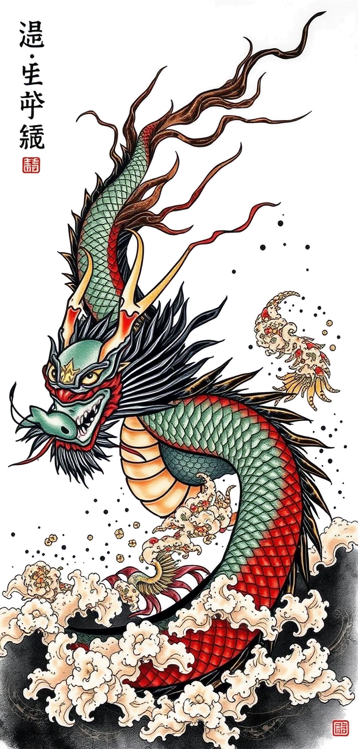 japanese dragon sleeve